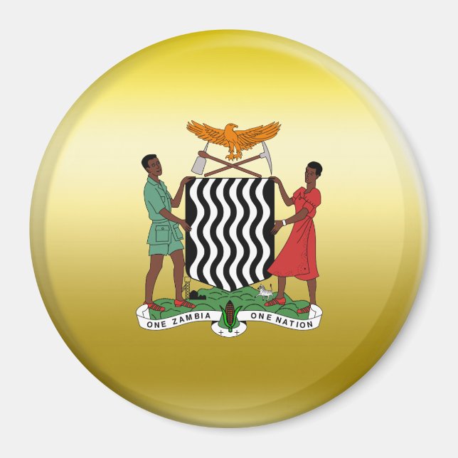 Zambia Coat of Arms Magnet (Front)