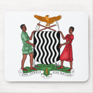 zambia emblem mouse pad