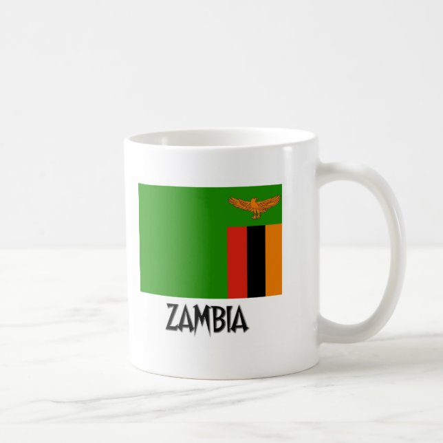 Zambia Flag Coffee Mug (Right)