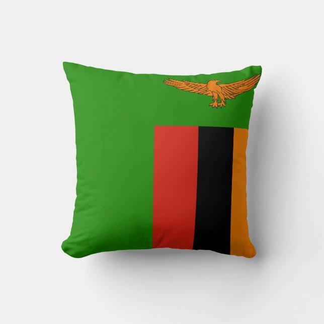 Zambia Flag Cushion (Front)