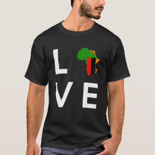 Zambia Flag Love Africa Continent Silhouette for Z T-Shirt