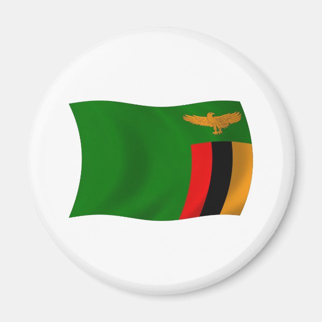 Zambia Flag Magnet (Front)