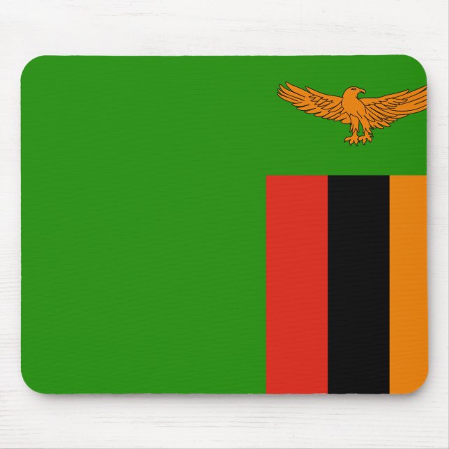 Zambia Flag Mouse Pad (Front)