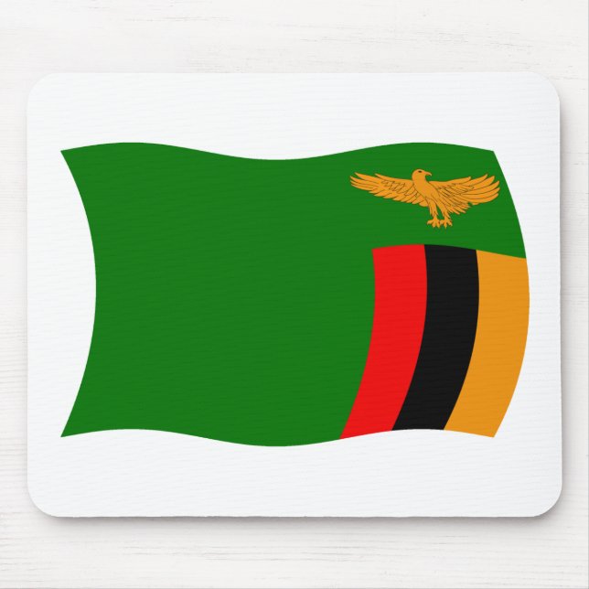 Zambia Flag Mousepad (Front)