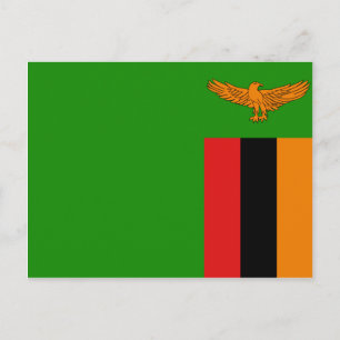 Zambia Flag Postcard
