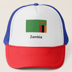 Zambia Flag Trucker Hat