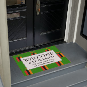 ZAMBIA FLAG   Welcome Doormat