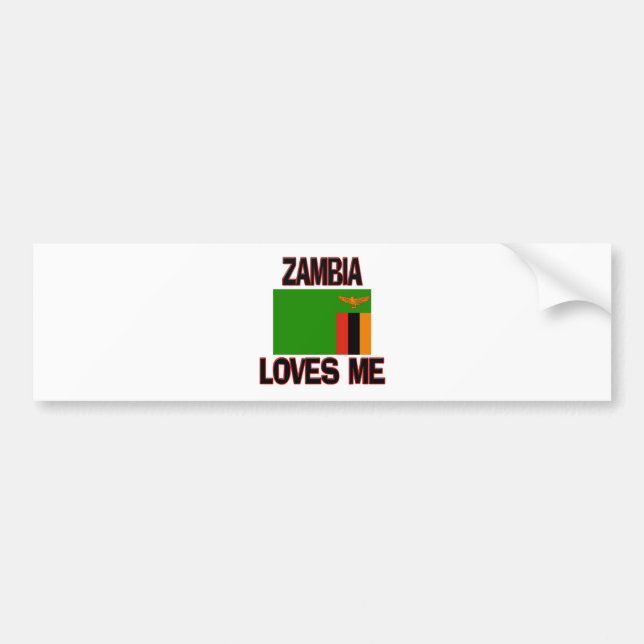 Zambia Loves Me Bumper Sticker (Front)