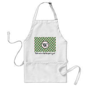 ZAMBIA Monogram Taste and See Scripture Psalm 34:8 Standard Apron