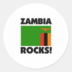 Zambia Rocks Classic Round Sticker
