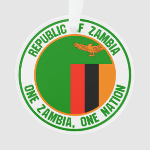 Zambia  Round Emblem Ornament