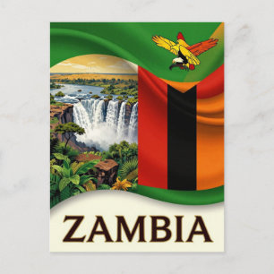 ZAMBIA Victoria Falls Nature Heritage Postcard