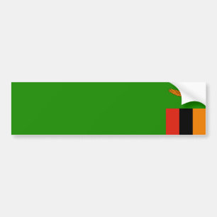Zambia/Zambian Flag Bumper Sticker