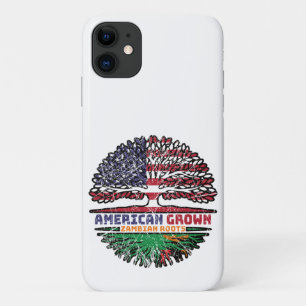 Zambia Zambian US American USA United States Tree iPhone 11 Case