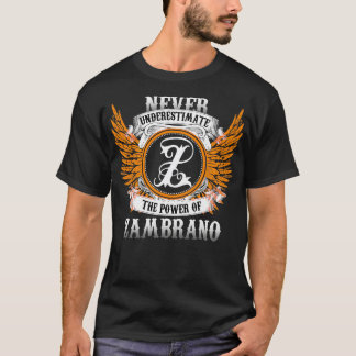 Zambrano Name Shirt Never Underestimate The Power 