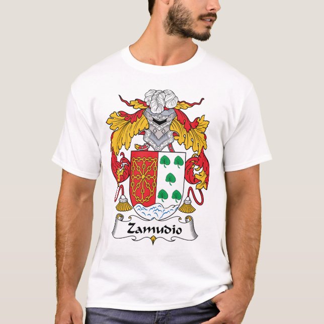 Zamudio Family Crest T-Shirt (Front)