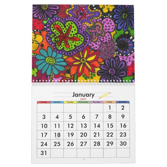 Zan Hanhof Original Artwork Calender! Calendar (Jan 2027)