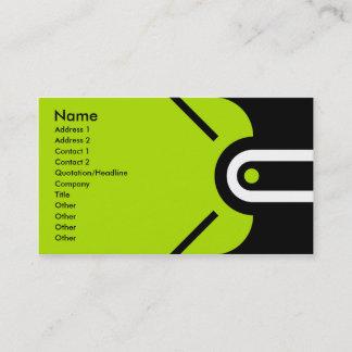 Zander - Green Business Card