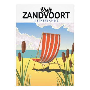 Zandvoort Netherlands travel poster