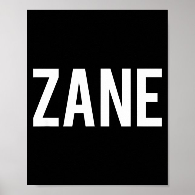 Zane Poster (Front)