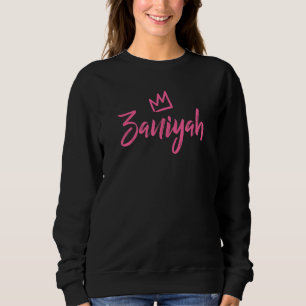 Zaniyah The Queen Pink Crown For Women Called Zani Sweatshirt
