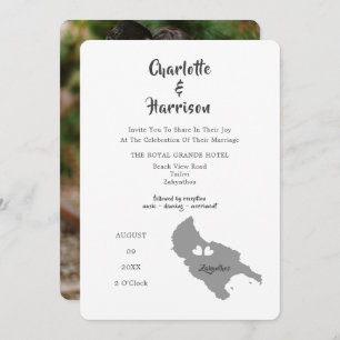 Zante Wedding Destination Photo Invitation