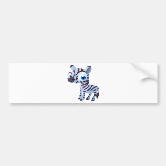 Zany The Zebra Bumper Sticker (Front)