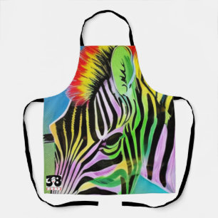 Zany Zebra Apron