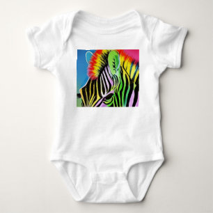 Zany Zebra Baby Bodysuit