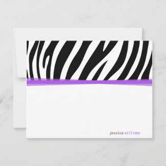 Zany Zebra Invitation