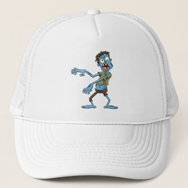 Zany Zombie Trucker Hat (Front)