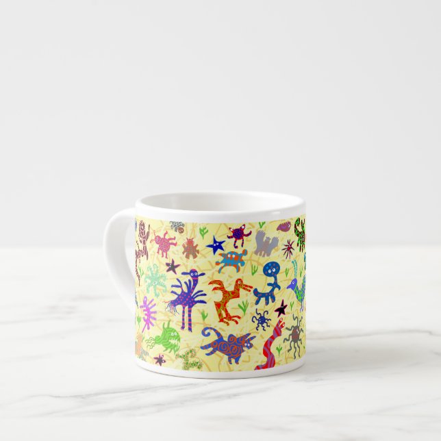 Zany Zoo Espresso Mug (Front Left)