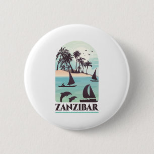 Zanzibar 6 Cm Round Badge