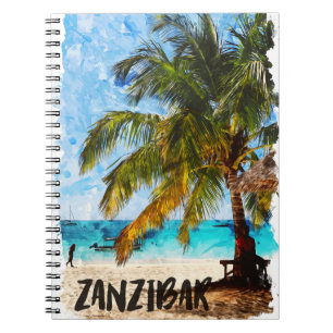 Zanzibar Africa Tropical Beach Travel Photo Notebook