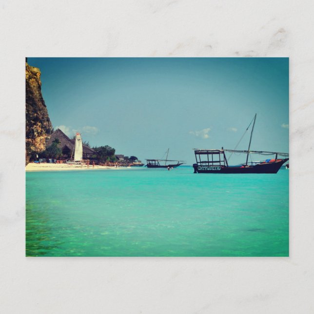 Zanzibar Beach, Africa Postcard (Front)