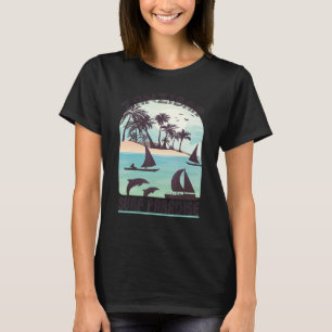 Zanzibar Beach Tanzania Palm tree Vacation Surf Pa T-Shirt