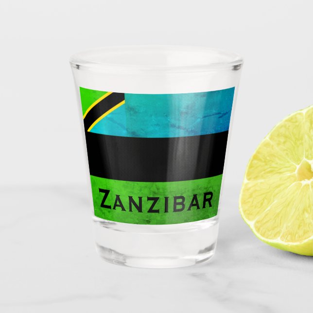Zanzibar Island, Tanzania Shot Glass (Front)