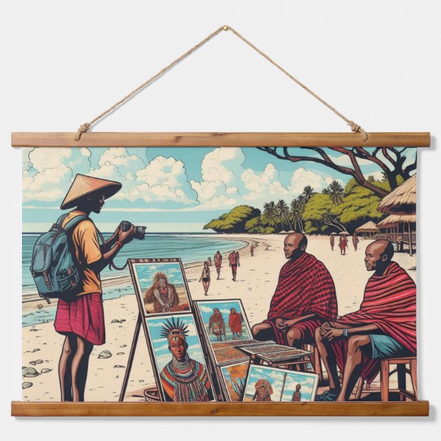 ZANZIBAR MASAI WALL TAPESTRY (Front)