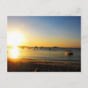 Zanzibar Sunset Postcard