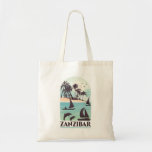 Zanzibar Tote Bag<br><div class="desc">A faux vintage travel poster design for Zanzibar</div>