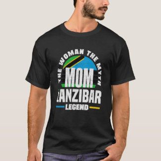 Zanzibar Zanzibari Zanzibar Flag Mothers Day T-Shirt