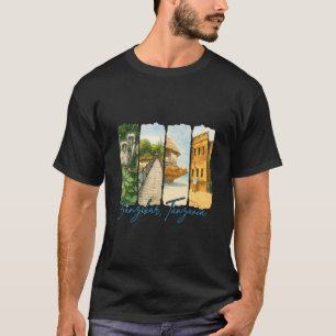 Zanzir Tanzania Traveling Trip Brushstroke Souveni T-Shirt