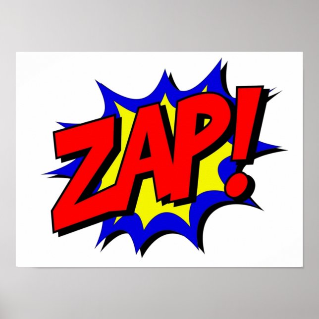 ZAP Comic Book Style Poster (Front)
