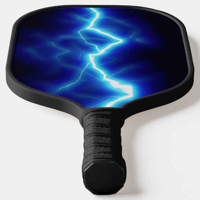 Zap Lightning Bolt & Solar Cell Pickleball Paddle (Laydown)