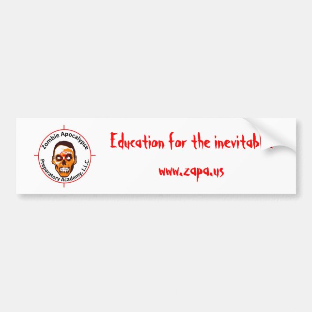 ZAPA Bumper Sticker (Front)