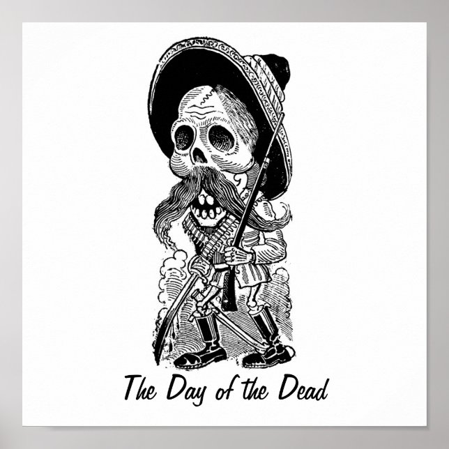 Zapatista  Calavera. c. early 1900's. Mexico. Poster (Front)