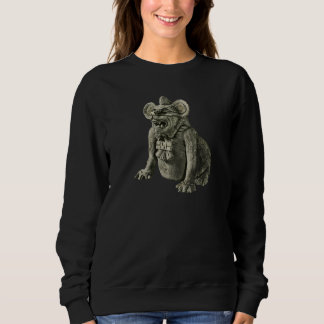 Zapotec Bat Dog Pottery Urn Sweatshirt