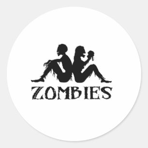 Zappa Zombies Classic Round Sticker