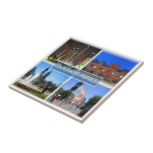 zAR005 BUENOS AIRES, Mosaic, Argentina, Ceramic Tile