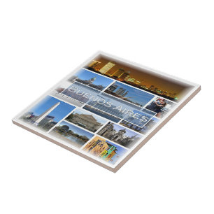 zAR006 BUENOS AIRES, Mosaic, Argentina, Ceramic Tile